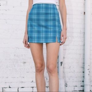 brandy melville plaid skirt